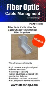Fiber Optic Cable Hider For Cable Chanel 16mm Optical Fiber Organizer