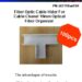 Fiber Optic Cable Hider For Cable Chanel 16mm Optical Fiber Organizer