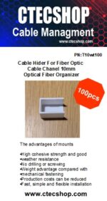 Fiber Optic Cable Hider For Cable Chanel 10mm Optical Fiber Organizer
