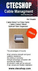 Fiber Optic Cable Hider For Cable Chanel 10mm Optical Fiber Organizer