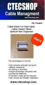 Fiber Optic Cable Hider For Cable Chanel 10mm Optical Fiber Organizer