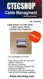 Fiber Optic Cable Hider For Cable Chanel 16mm Optical Fiber Organizer